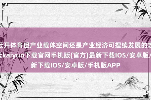 云开体育但产业载体空间还是产业经济可捏续发展的攻击因循-开云kaiyun下载官网手机版(官方)最新下载IOS/安卓版/手机版APP