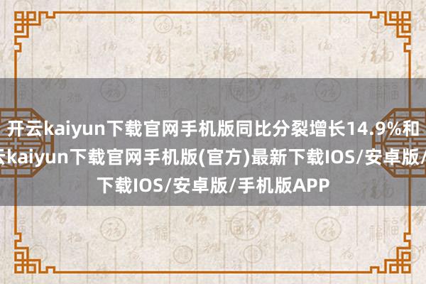 开云kaiyun下载官网手机版同比分裂增长14.9%和15.2%-开云kaiyun下载官网手机版(官方)最新下载IOS/安卓版/手机版APP