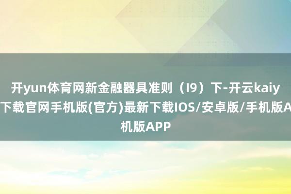 开yun体育网新金融器具准则（I9）下-开云kaiyun下载官网手机版(官方)最新下载IOS/安卓版/手机版APP